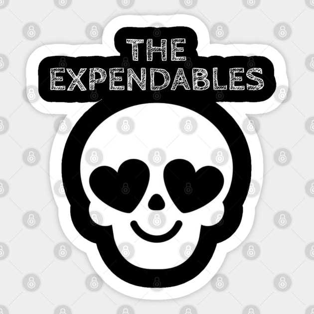 The Expendables / Skull Love Style Sticker by bentoselon